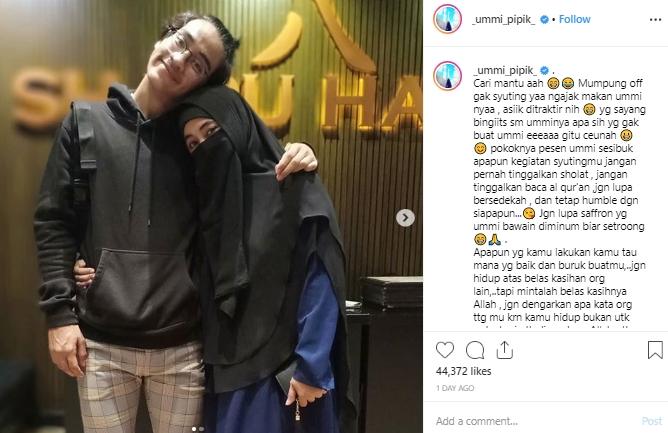 Ummi Pipik dan Abidzar. (Instagram/@_ummi_pipik_)