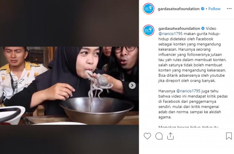 Ria Ricis (Instagram/@gardasatwafoundation)