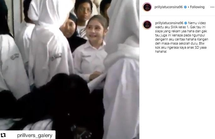 Prilly Latuconsina kelas 1 SMA. (Instagram/@prillylatuconsina96)