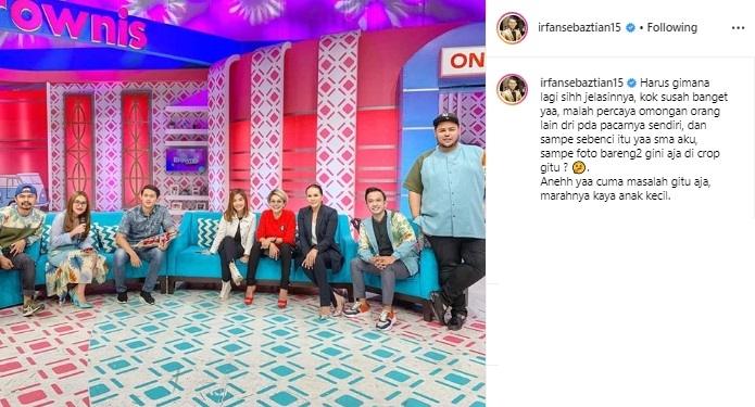 Postingan Irfan Sbaztian. (Instagram/@irmadarmawangsa)