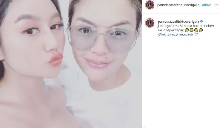 Pamela Safitri dan Nikita Mirzani (Instagram/@pamelaaasafitriduoserigala)