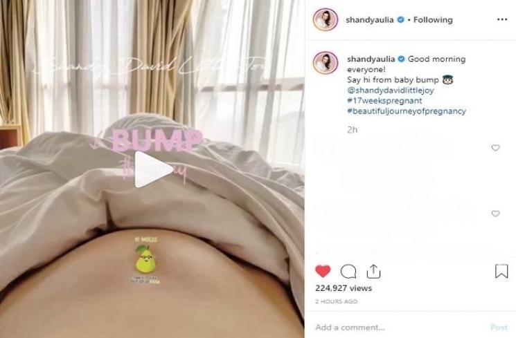 Shandy Aulia pamer baby bump (Instagram @shandyaulia)