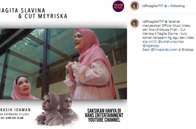 Nagita Slavina dan Cut Meyriska. (Instagram/@raffinagita1717)