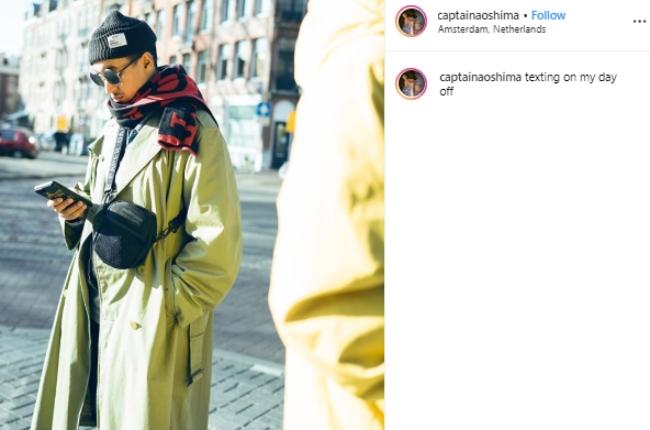 Abderr Trabsini. (Instagram/@captainaoshima)
