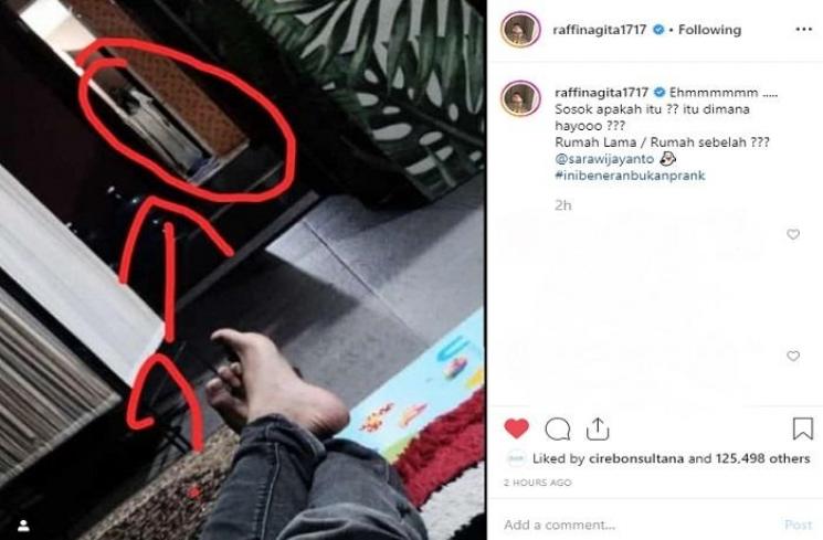 Raffi Ahmad mengunggah sebuah penampakan di rumahnya (Instagram @raffinagita1717)