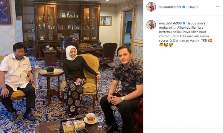 Muzdalifah, Fadel Islami dan Susno Duadji (Instagram/@muzdalifah999)