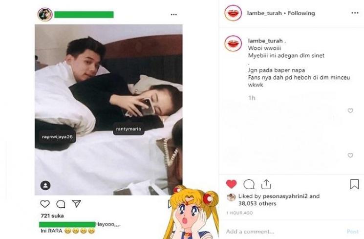 Ranty Maria dan Rayn Wijaya (Instagram @lambe_turah)