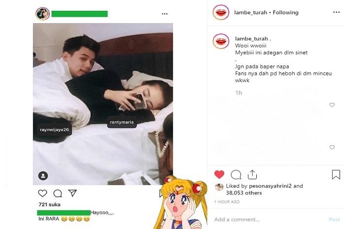 Ranty Maria dan Rayn Wijaya (Instagram @lambe_turah)