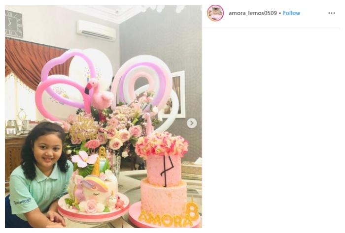 Ulang Tahun Amora. (Instagram/@amora_lemos0509)
