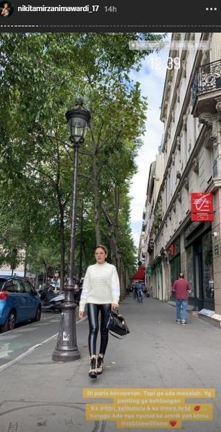 Curhat Nikita Mirzani kecopetan di Paris. (Instagram/@nikitamirzanimawardi_17)