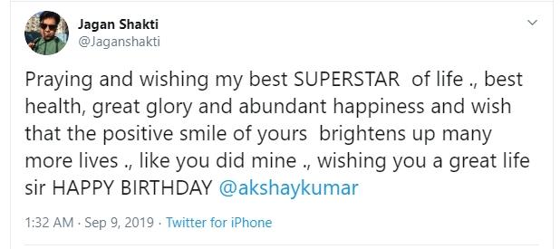 Akshay Kumar ultah (Twitter/@jaghanshakti)