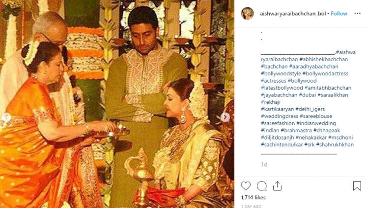 Foto lawas baby shower Aishwarya Rai (Instagram/@aishwaryaraibachchan_bollygang)