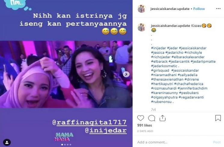 Chacha Frederica dan Nagita Slavina (Instagram @jessicaiskandar.update)