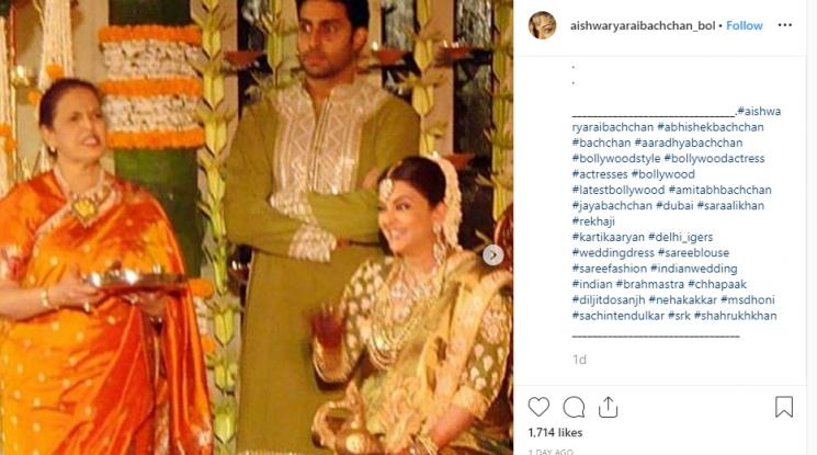 Foto lawas baby shower Aishwarya Rai (Instagram/@aishwaryaraibachchan_bollygang)
