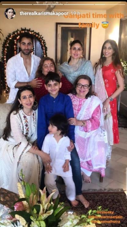 Perayaan Festival Ganpati Kareena Kapoor (Instagram/@therealkarismakapoor)