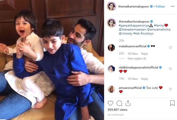 Perayaan Festival Ganpati Kareena Kapoor (Instagram/@therealkarismakapoor)