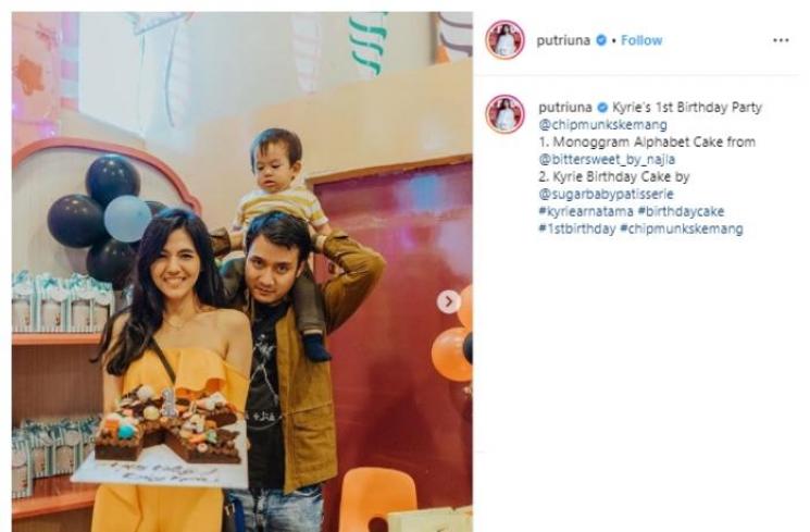 DJ Una dan putra gantengnya. (Instagram/@putriuna)