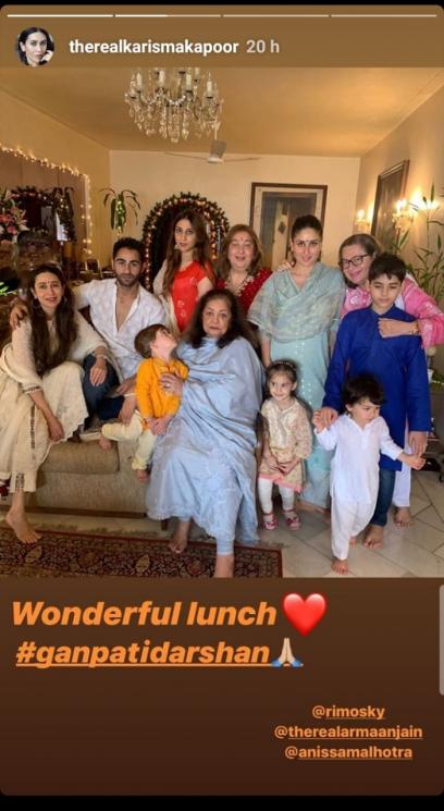 Perayaan Festival Ganpati Kareena Kapoor (Instagram/@therealkarismakapoor)