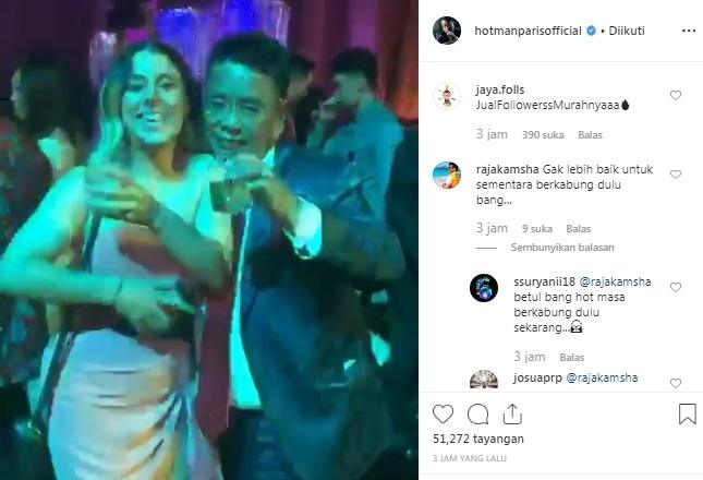 Hotman Paris joget bareng cewek cantik. [Instagram]