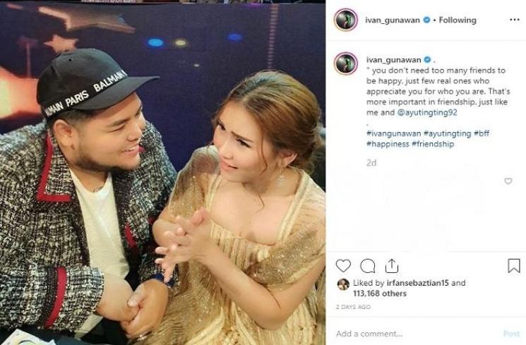 Ivan Gunawan dan Ayu Ting Ting (Instagram @ivan_gunawan)