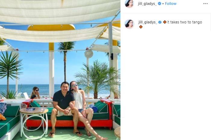 Jill Gladys dan kekasihnya. (Instagram/@jill_gladys_)