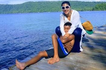 Ulang Tahun ke-9, Mata Genit Putra Kajol Bikin Gemas!