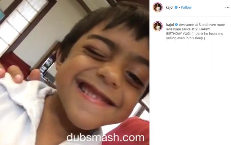 Yug Devgan (Instagram/@kajol)