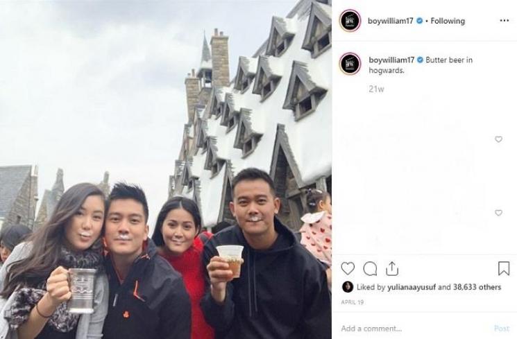 Kenangan Boy William dan adik (Instagram @boywilliam17)