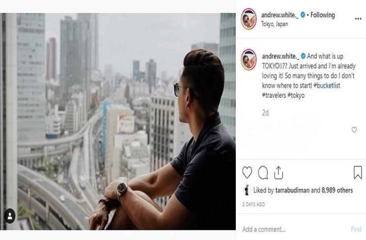 Nana Mirdad dan Andrew White (Instagram @andrew.white._)