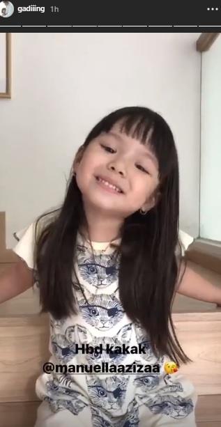 Gempi ucapkan ulang tahun ke anak Sophia Latjuba. (Instagram/@gadiiing)