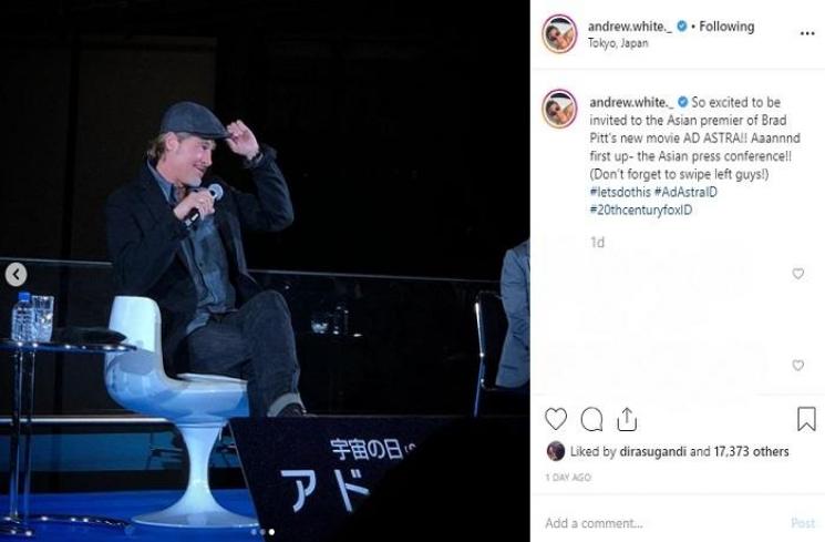 Brad Pitt (Instagram @andrew.white._)