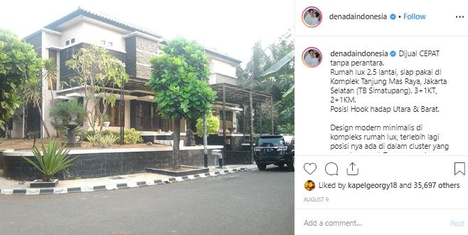Rumah Mewah Denada. (Instagram/@denadaindonesia)