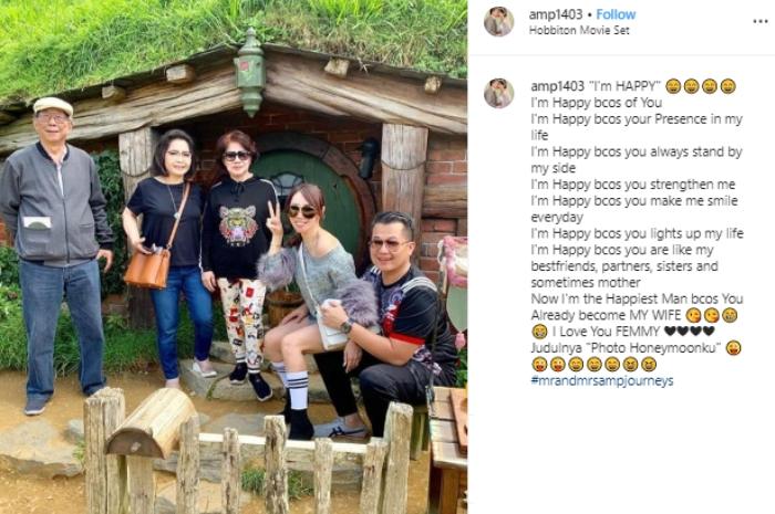 Femmy Permatasari dan Alfons. (Instagram/@amp1403)