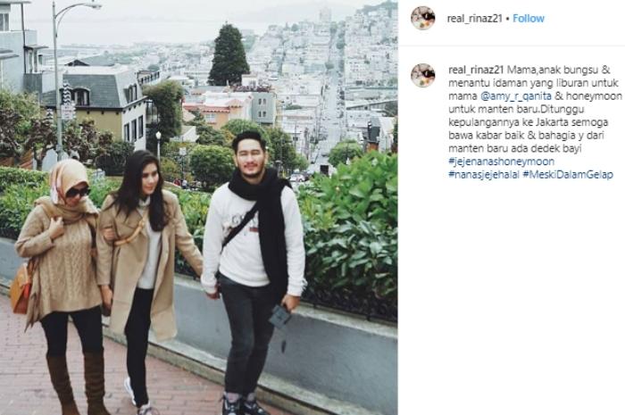 Syahnaz Sadiqah dan Jeje Govinda. (Instagram/@real_rinaz21)