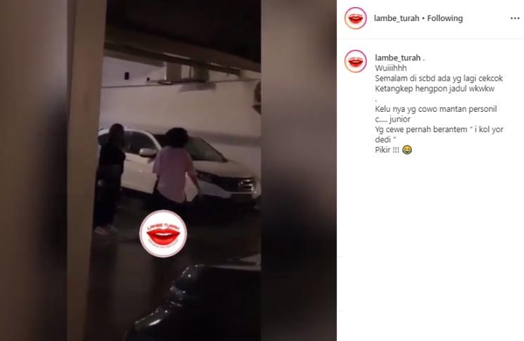 Video berantem yang diduga Bastian Steel dan Shafa Harris (Instagram/@lambe_turah)