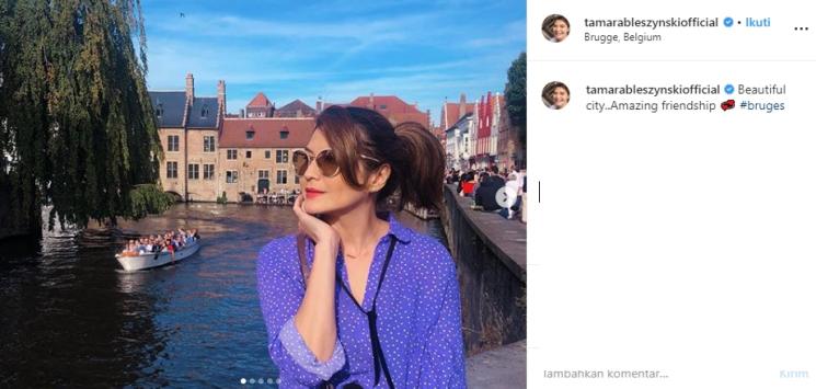 Tamara Bleszynski keliling Eropa (Instagram/@tamarableszynskiofficial)