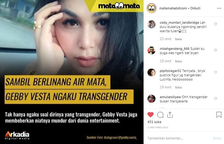 Lucinta Luna didesak akui transgender. [Instagram MataMata.com]