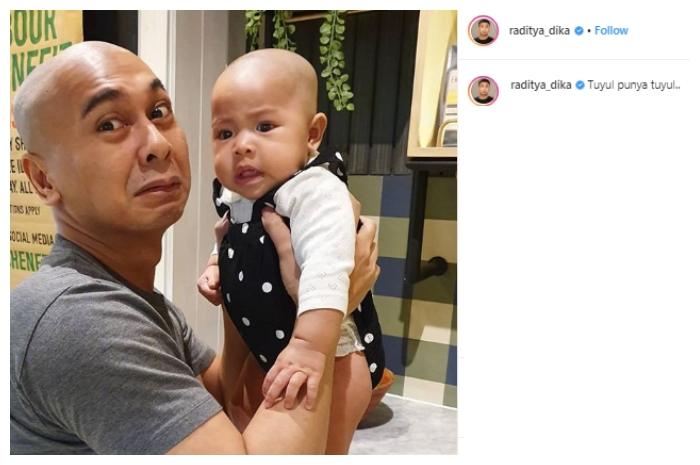 Raditya Dika dan Alinea. (Instagram/@raditya_dika)