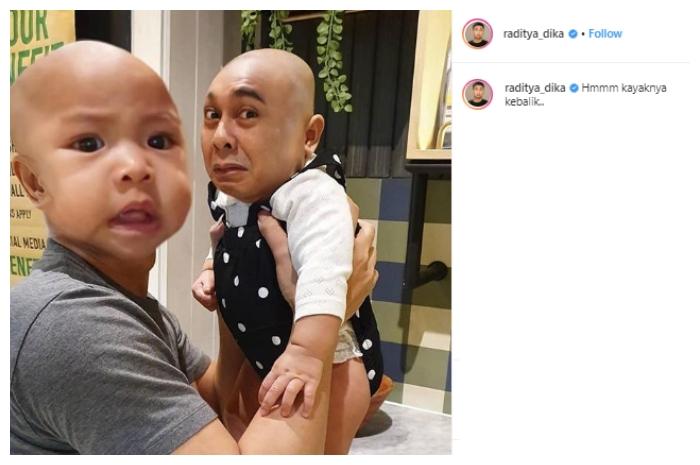 Raditya Dika dan Alinea. (Instagram/@raditya_dika)