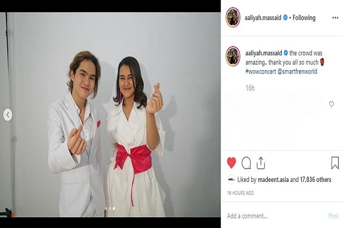 Dul Jaelani dan Aaliyah Massaid (Instagram @aaliyah.massaid)