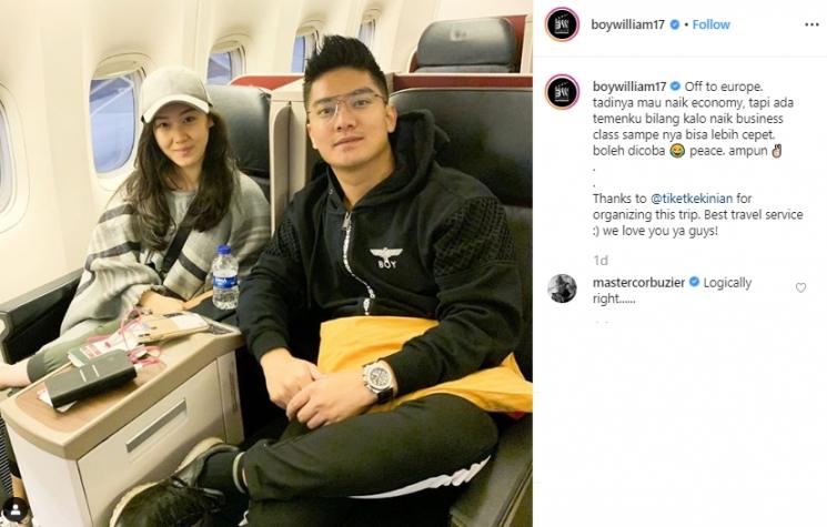 Komentar Deddy Corbuzier (Instagram/@boywilliam17)