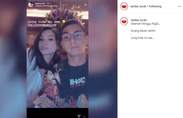 Al Ghazali dan Alyssa Daguise (Instagram/@lambe_turah)
