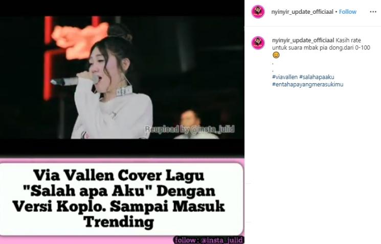 Via Vallen (Instagram/@nyinyir_update_officiaal)