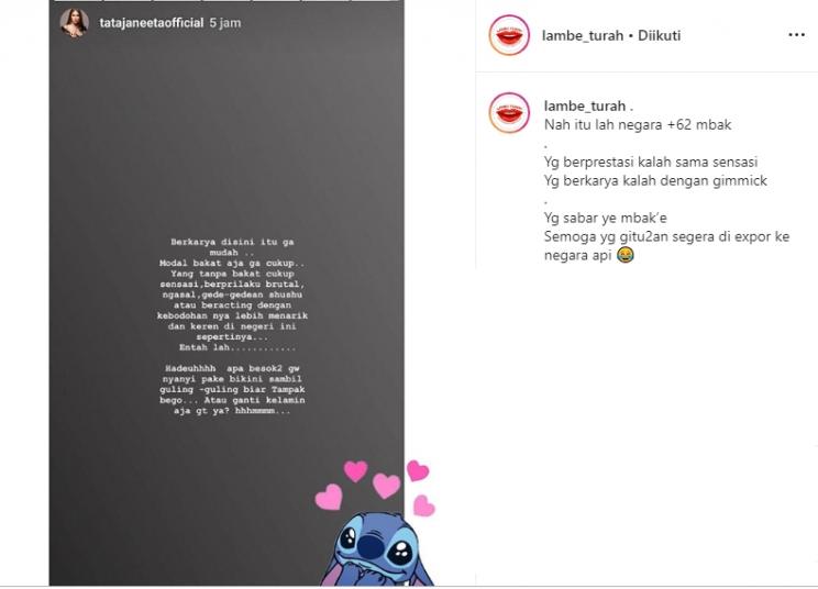 Tata Janeeta (Instagram/@lambe_turah)