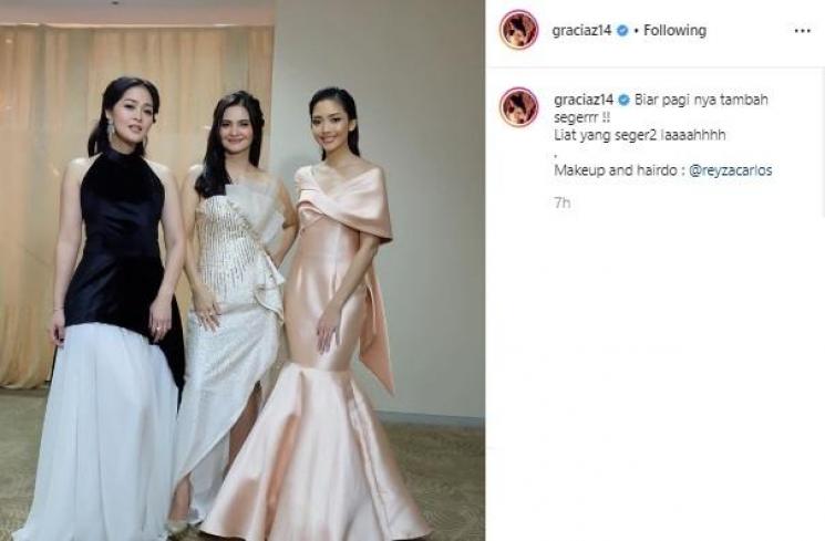 Gracia Indri, Cut Tari dan Ririn Dwi Ariyanti. (Instagram/@graciaz14)
