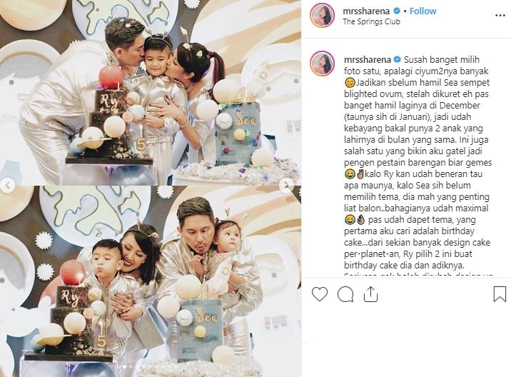 Ulang Tahun Anak Sharena dan Ryan Delon (Instagram/@mrssharena)