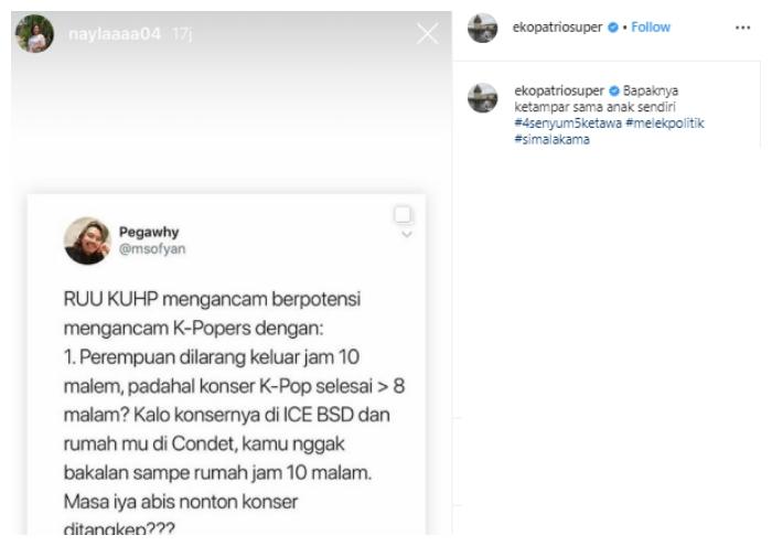 Eko Patrio tertampar soal anaknya yang tolak RUU KUHP. (Instagram/@ekopatriosuper)