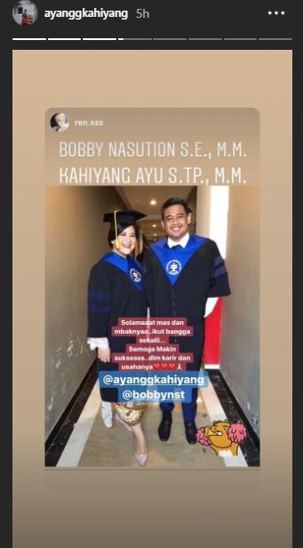 Kahiyang Ayu dan Bobby Nasution (Instagram/@ayanggkahiyang)