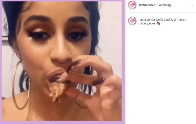 Cardi B (Instagram/@lamiscorner)