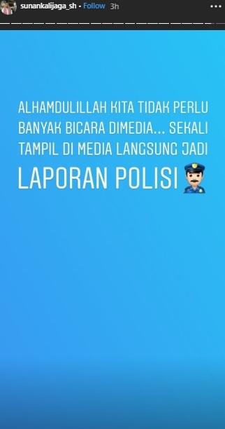 Sunan Kalijaga dan Atta Halilintar lapor polisi. (Instagram/@sunankalijaga_sh)